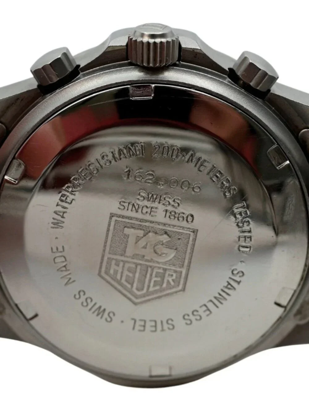 Tag Heuer 38mm Men's 2000 Series Stainless Steel Auto Chrono Watch Ref: 162.006!